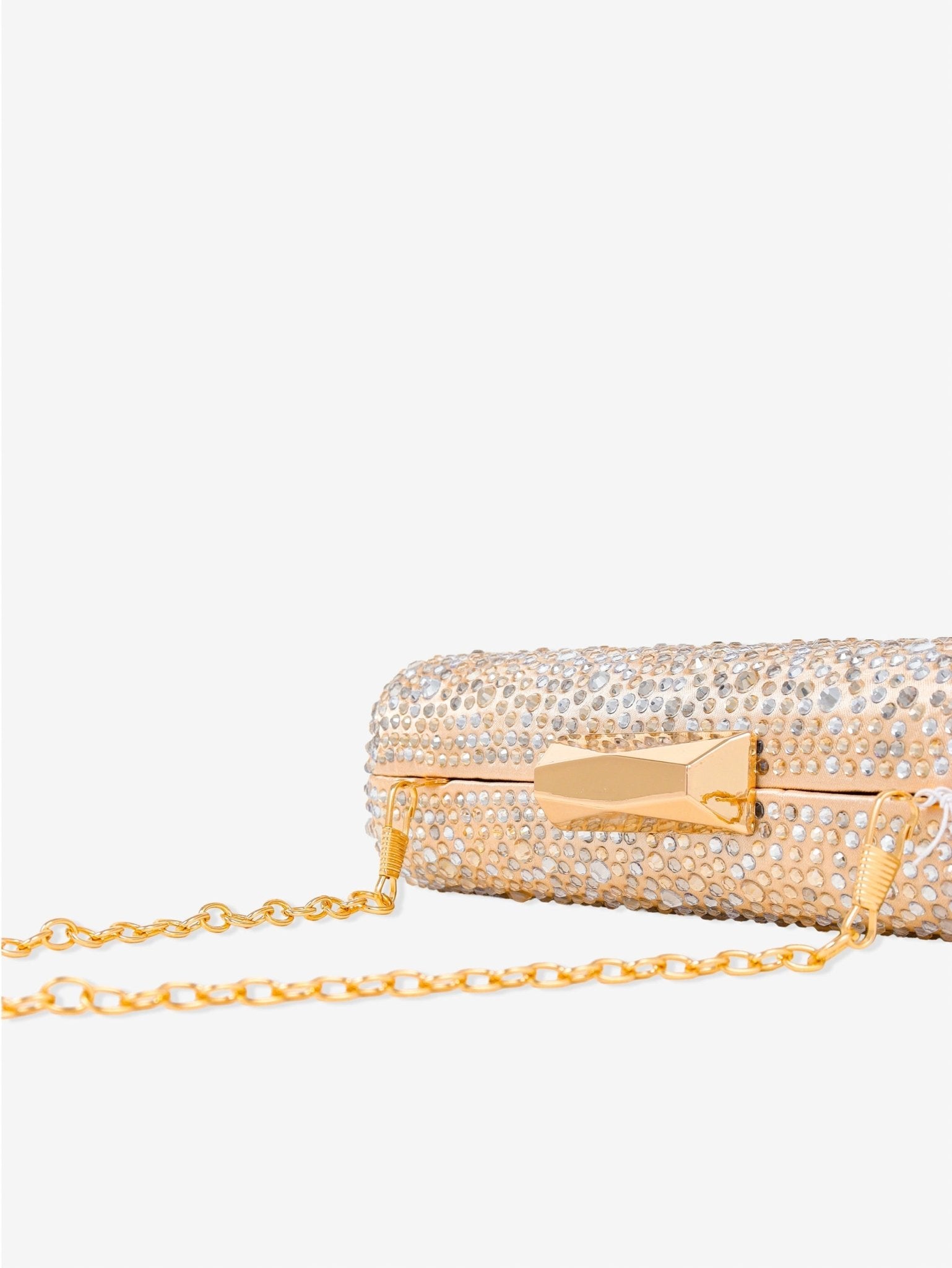 Lustre & Sage ENNA Crystal Satin Clutch Bag in Australia | One Honey Boutique