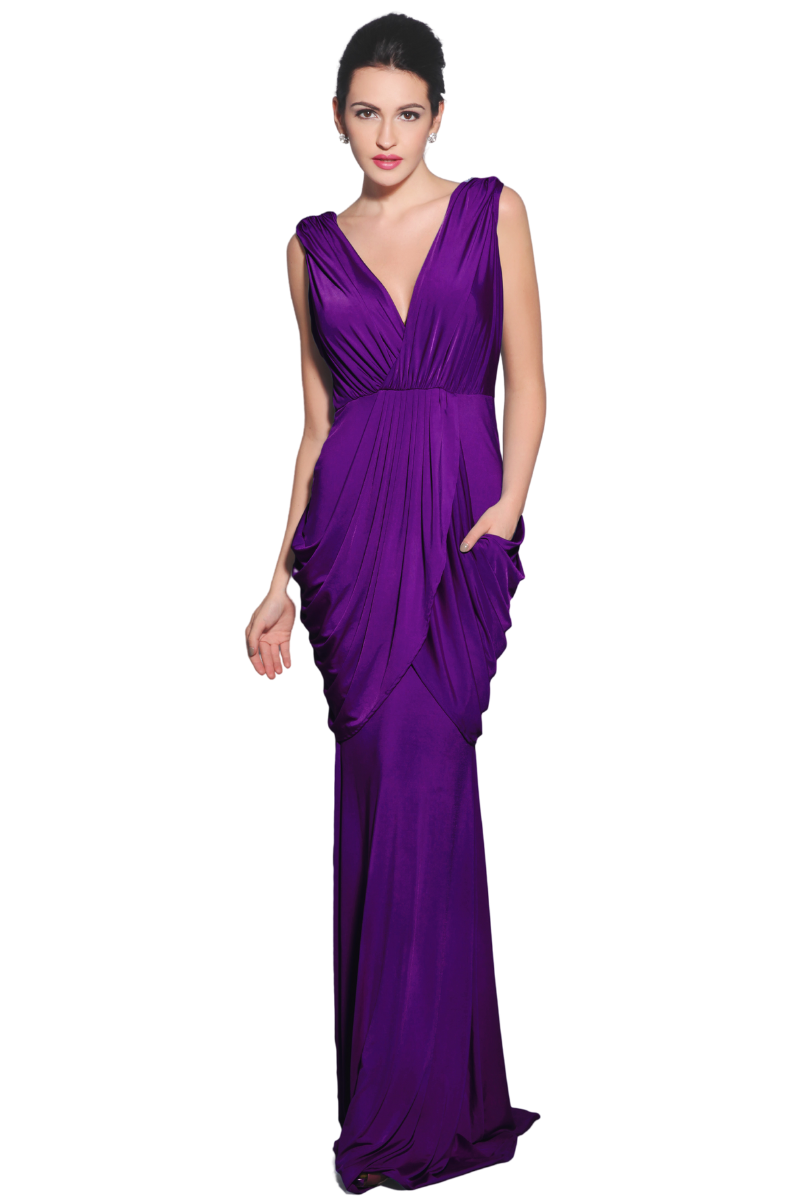 MADISON Silk Jersey bridesmaid dress with V neckline and draped skirt, perfect for evening wear. Brisbane to Gold Coast.