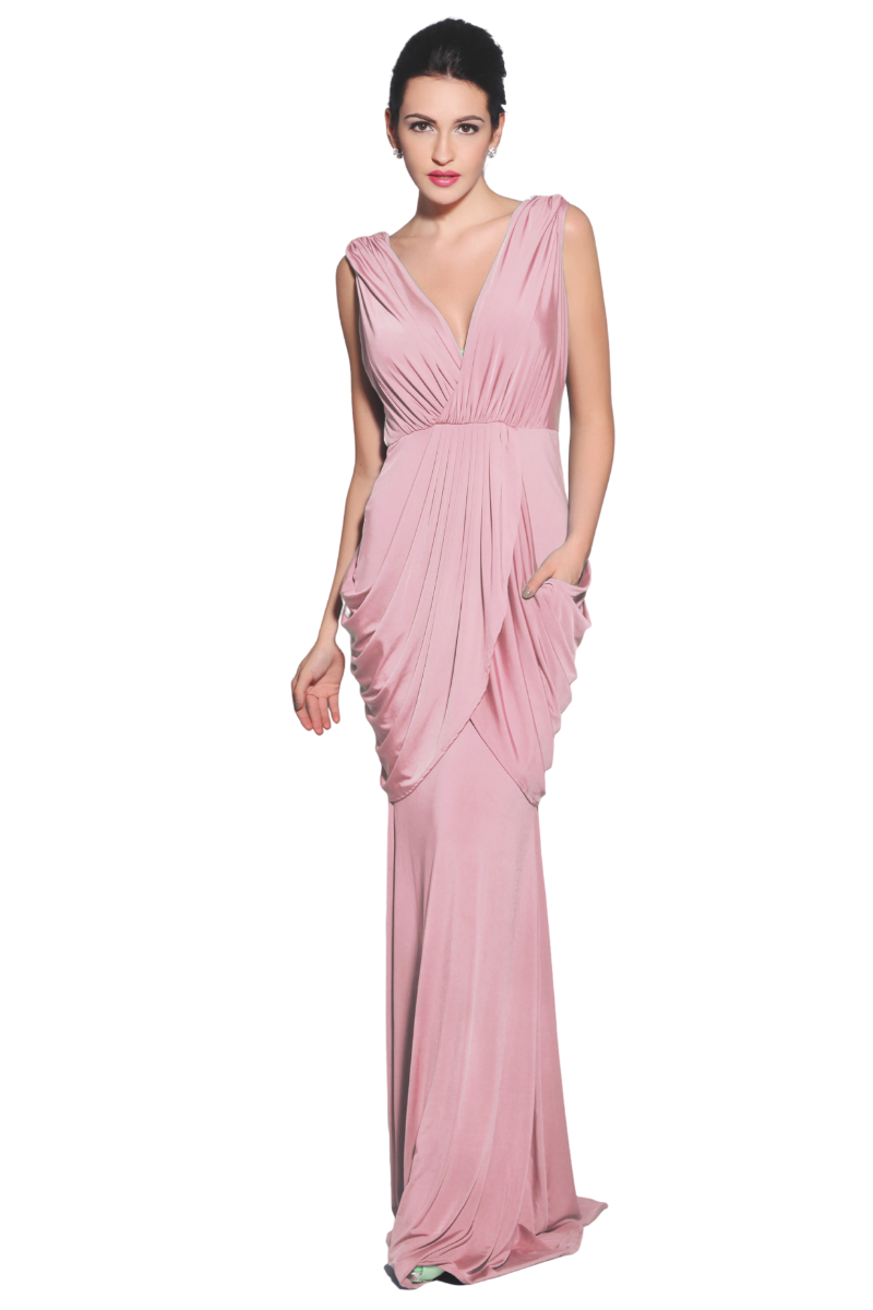 Pia Gladys Perey MADISON Silk Jersey Mermaid Bridesmaid Dress