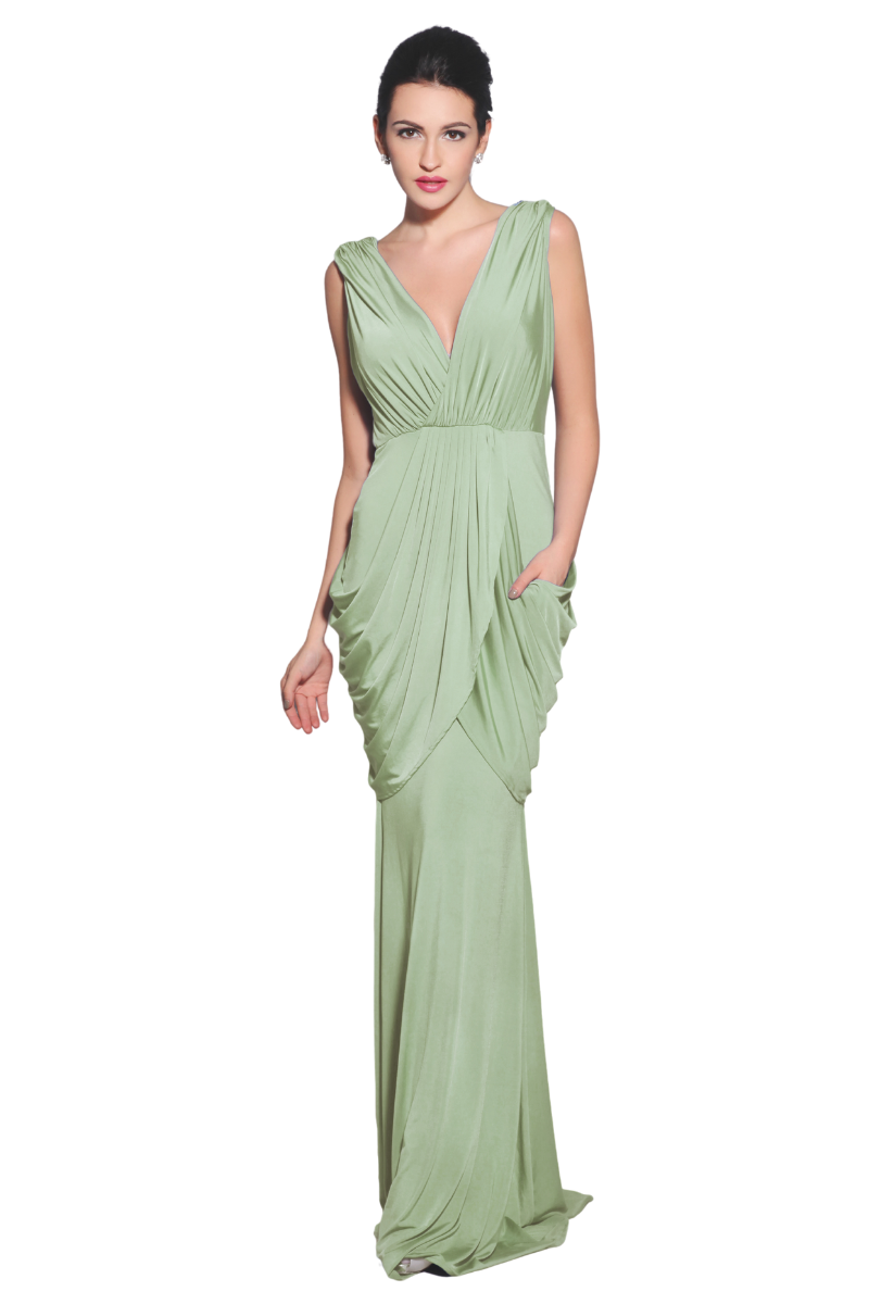 Pia Gladys Perey MADISON Silk Jersey Mermaid Bridesmaid Dress