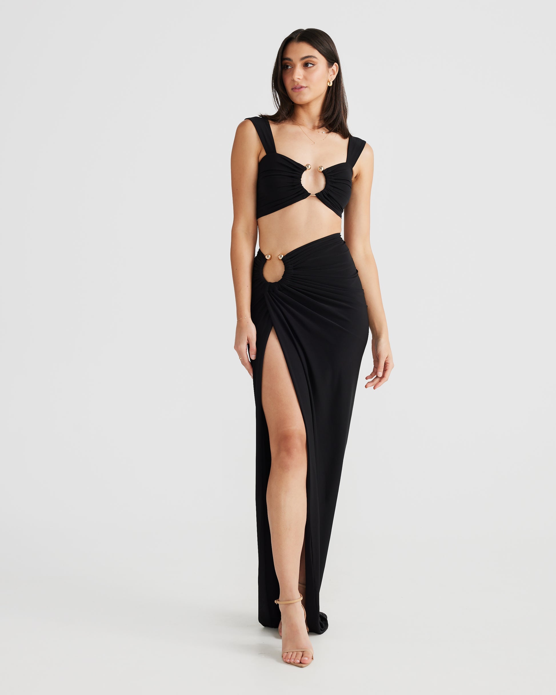 MÉLANI The Label VENICE SET Black Two-Piece Set