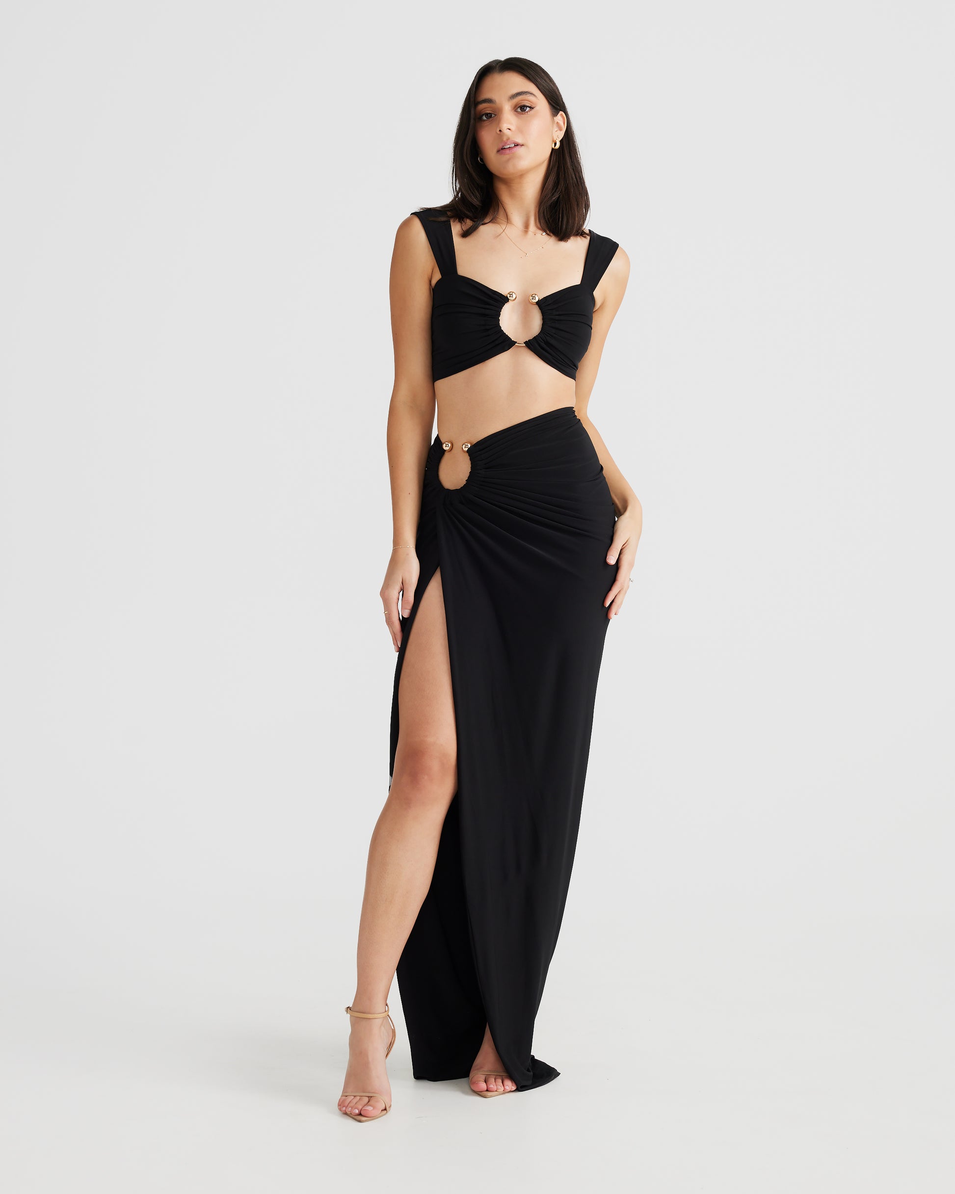 MÉLANI The Label VENICE SET Black Two-Piece Set