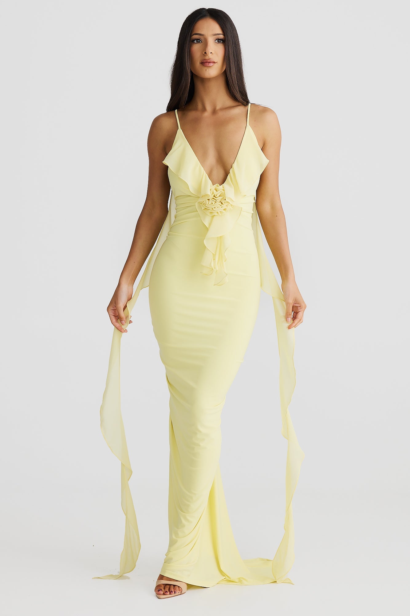 MÉLANI The Label DANIELA Low Back Rose Feature Dress in Australia | One Honey Boutique