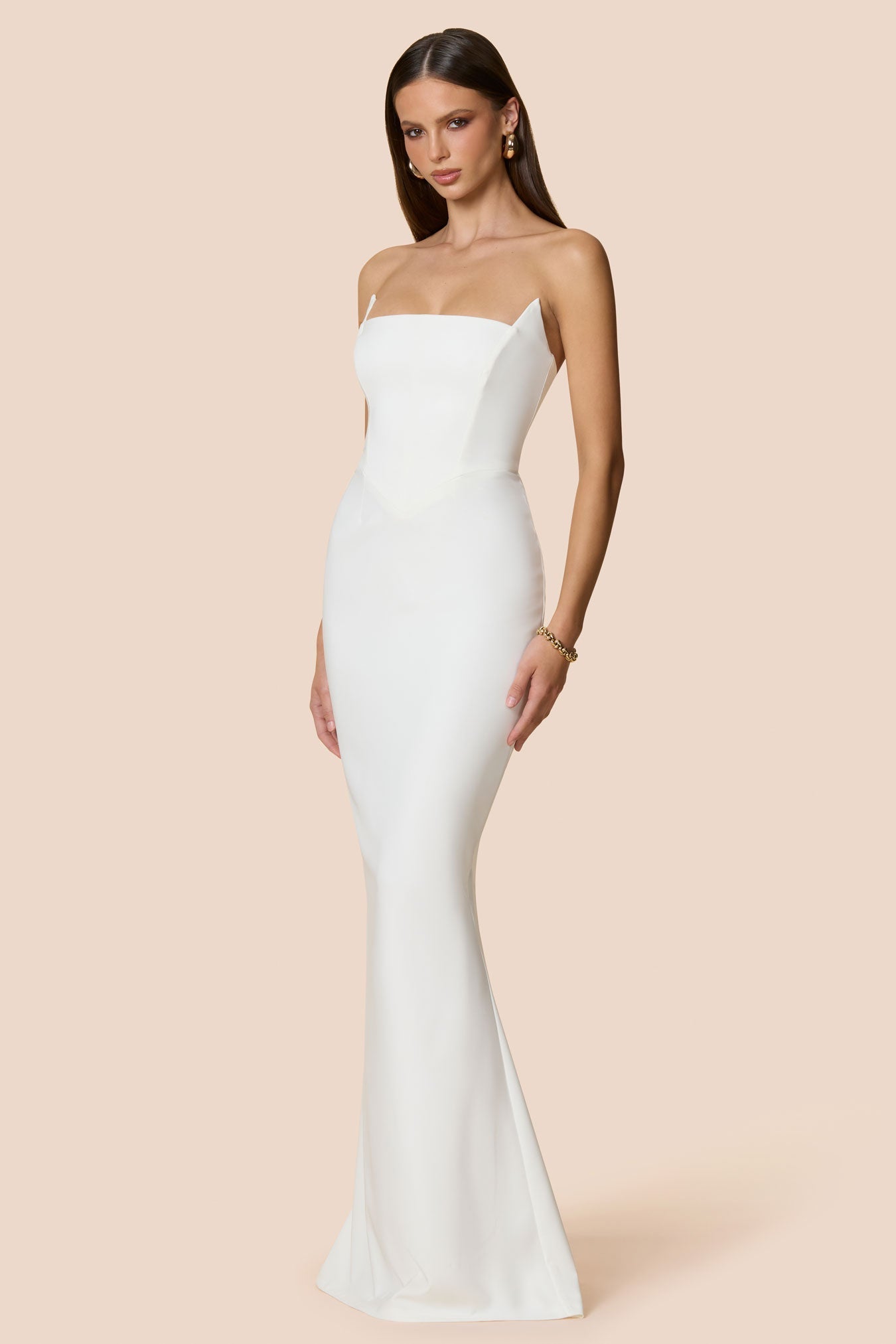 NOOKIE AAILYAH Strapless Structured Semi Formal Gown in Australia | One Honey Boutique