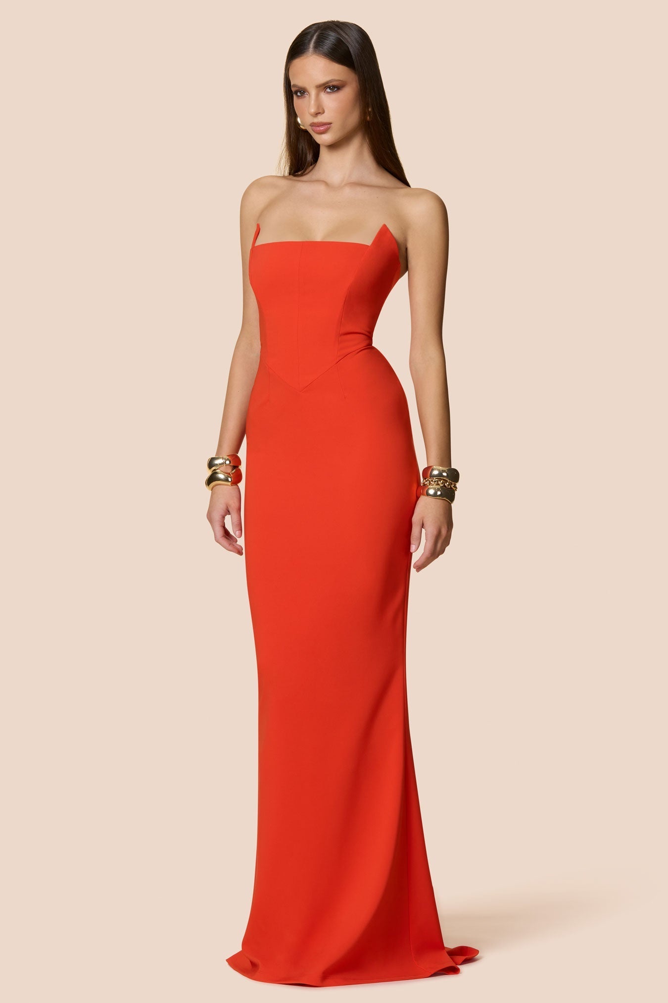 NOOKIE AAILYAH Strapless Structured Semi Formal Gown in Australia | One Honey Boutique