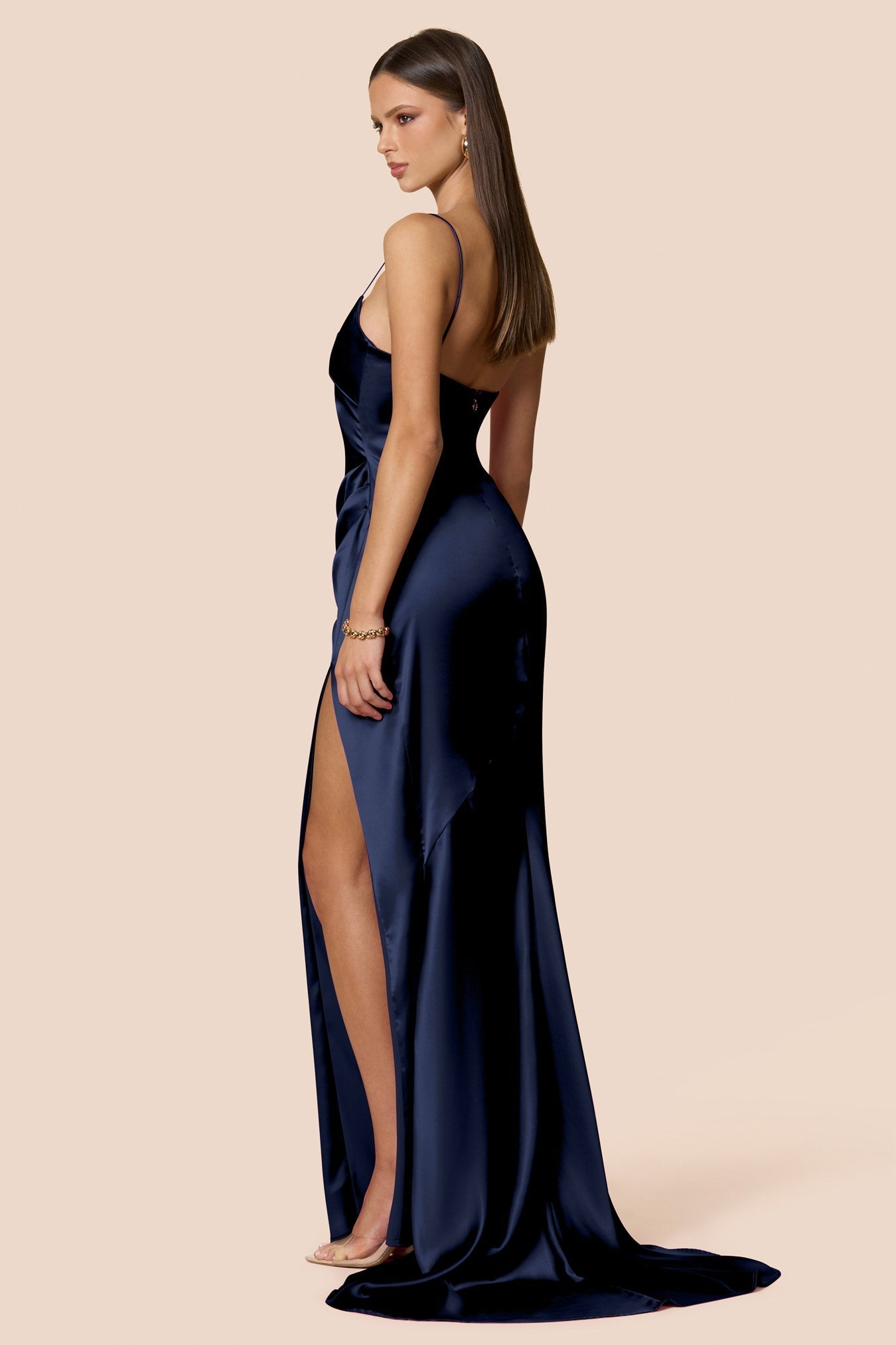 NOOKIE VALERIE Stretch Satin Semi Formal Dress in Australia | One Honey Boutique