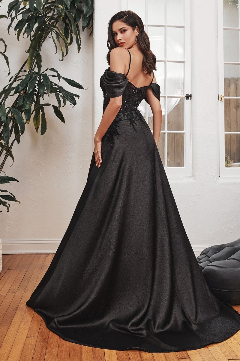 MARIKA Beaded Off the Shoulder A Line Corset Formal Dress in Australia | One Honey Boutique