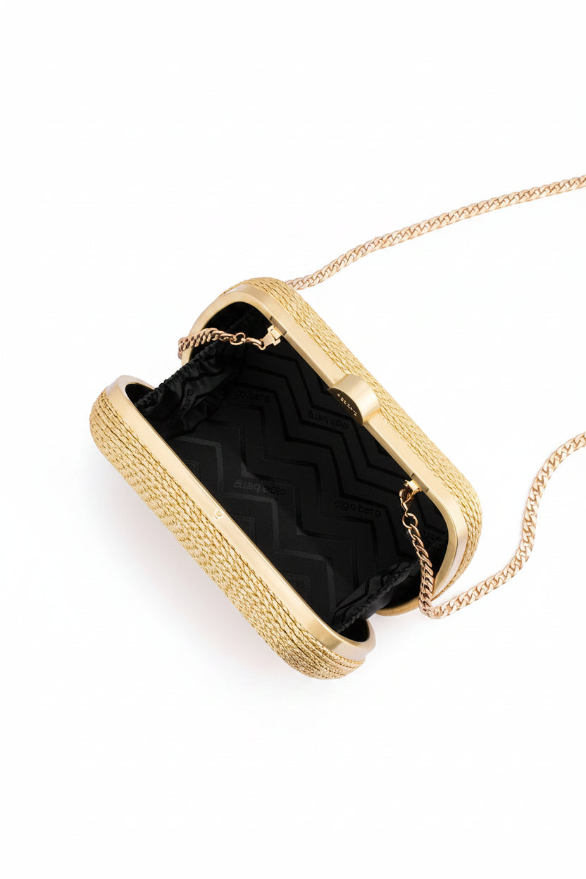 Olga Berg MARTINA Coiled Rope Clutch in Australia | One Honey Boutique