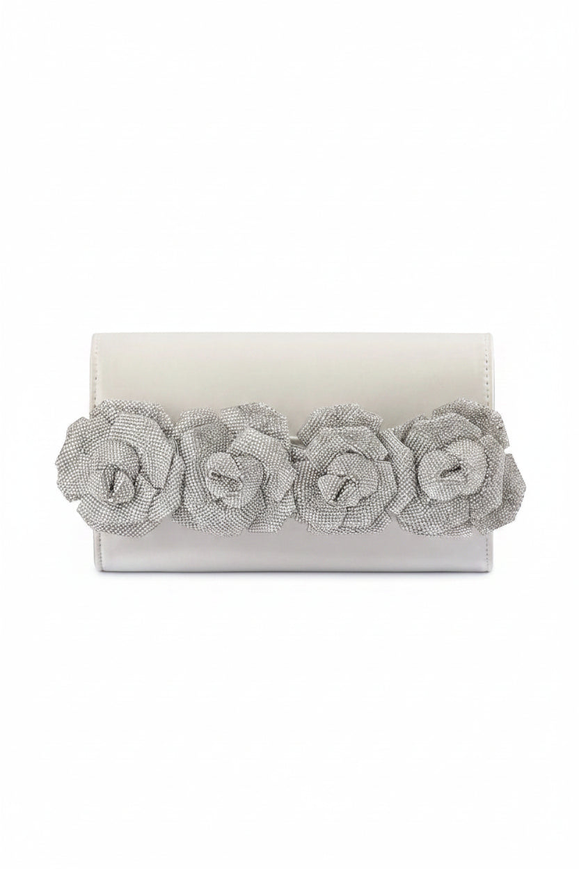 Olga Berg STELLA Rosette Clutch Bag in Australia | One Honey Boutique