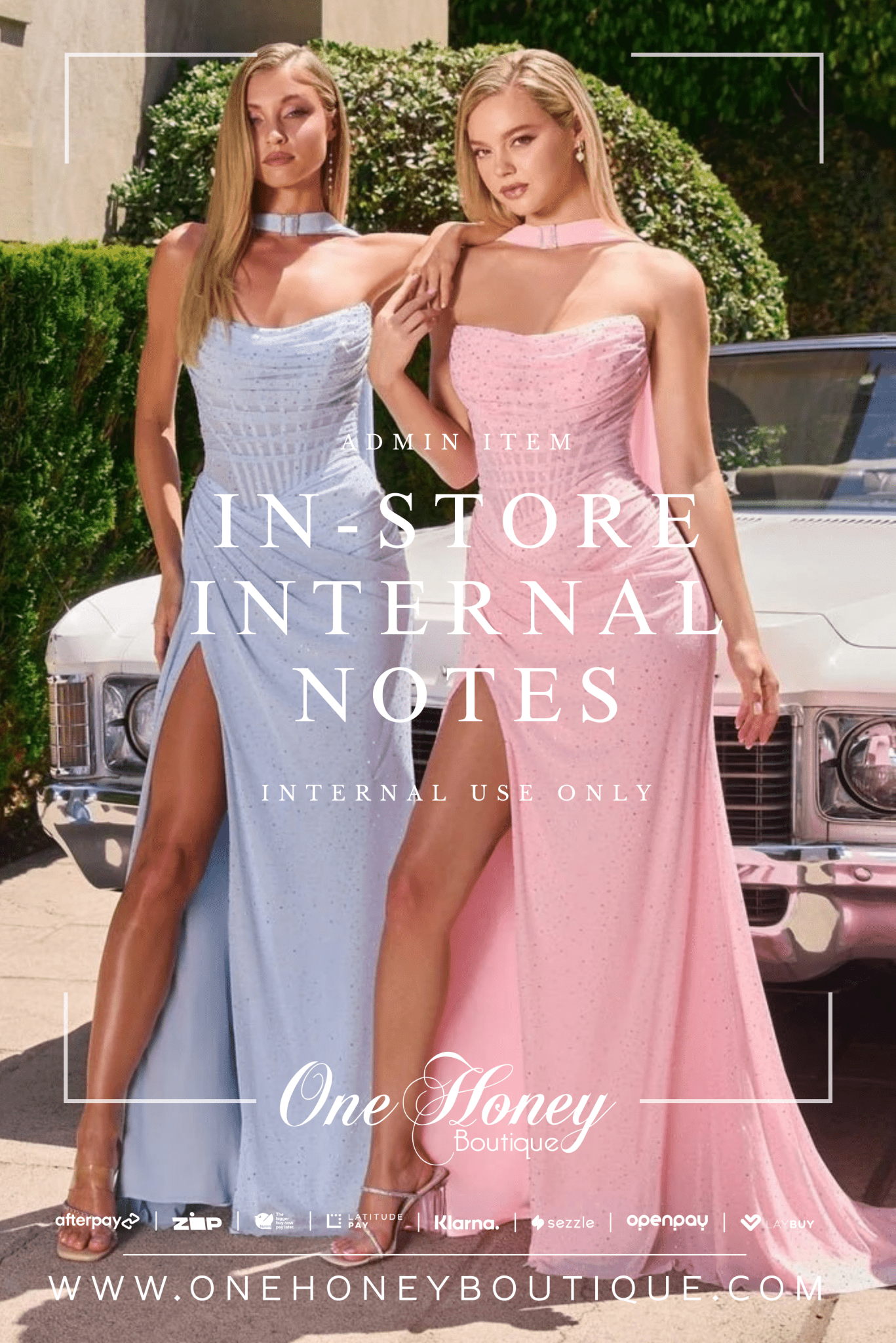 ONE HONEY ADMIN | In - Store Internal Notes in Australia | One Honey Boutique