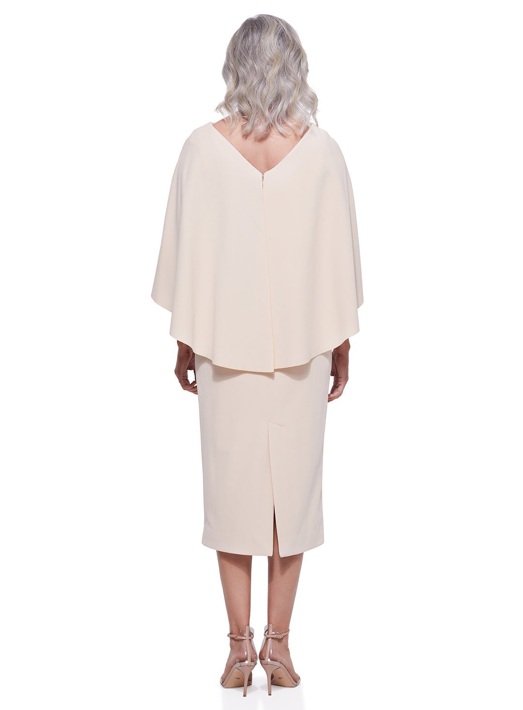 Trellis Lane ORIANA Strapless Draped Bodice Fitted Midi Cocktail Dress in Australia | One Honey Boutique