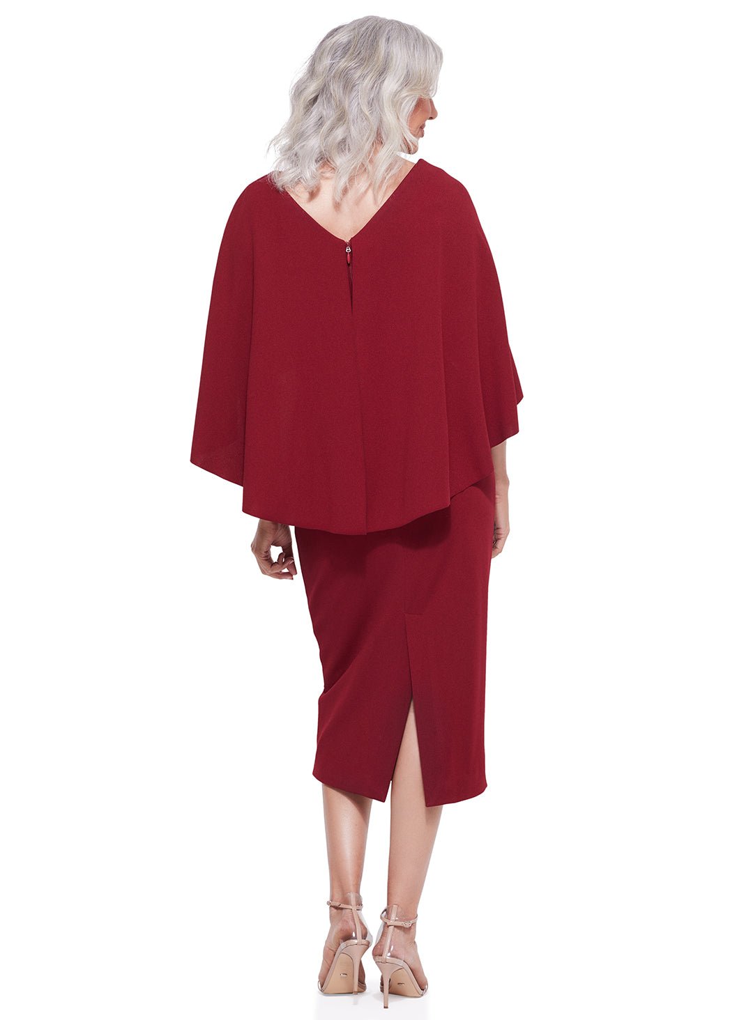 Trellis Lane ORIANA Strapless Draped Bodice Fitted Midi Cocktail Dress in Australia | One Honey Boutique