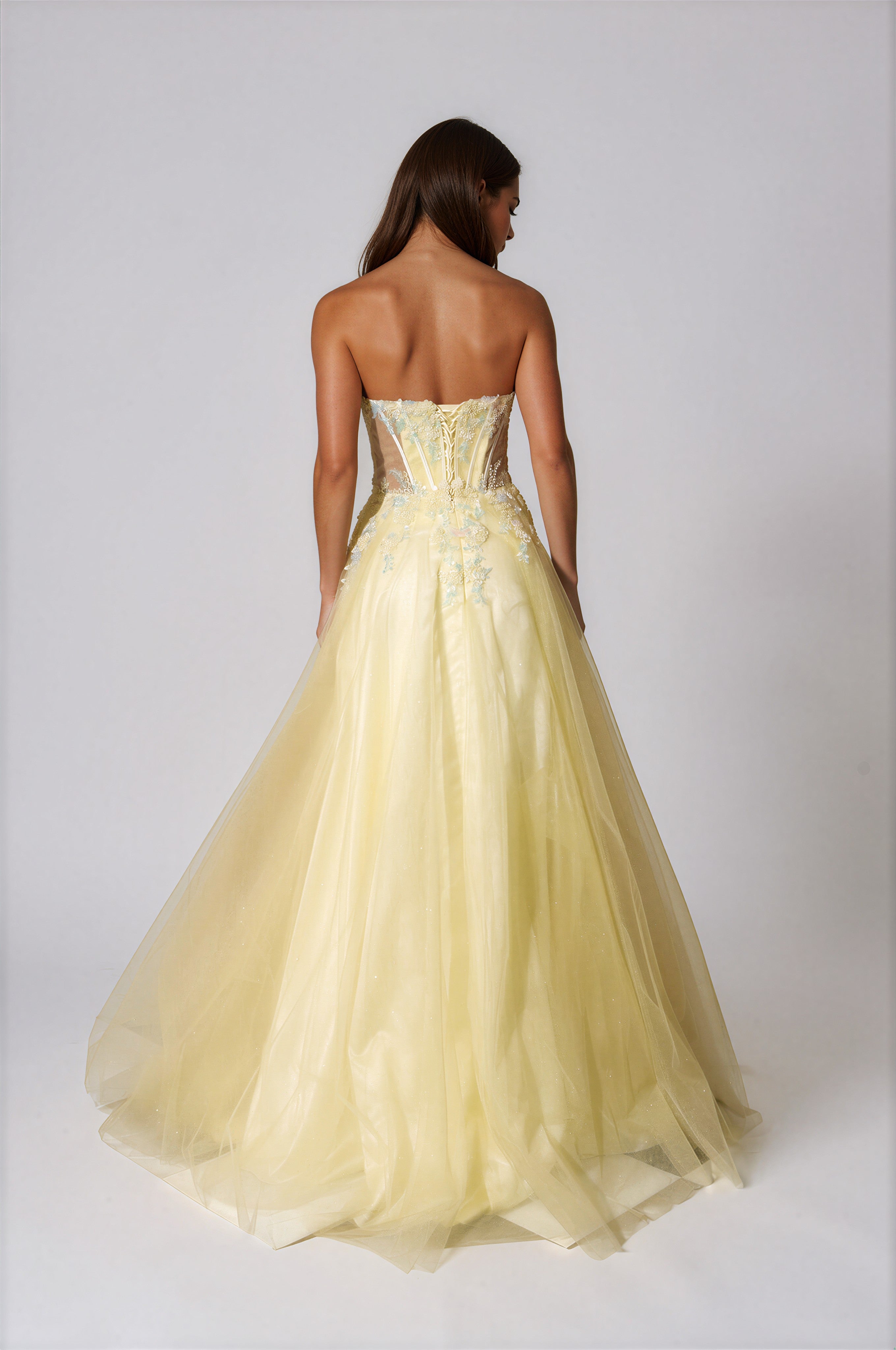 PRESILA Strapless Floral Print A-Line Prom & Formal Dress in Australia | One Honey Boutique