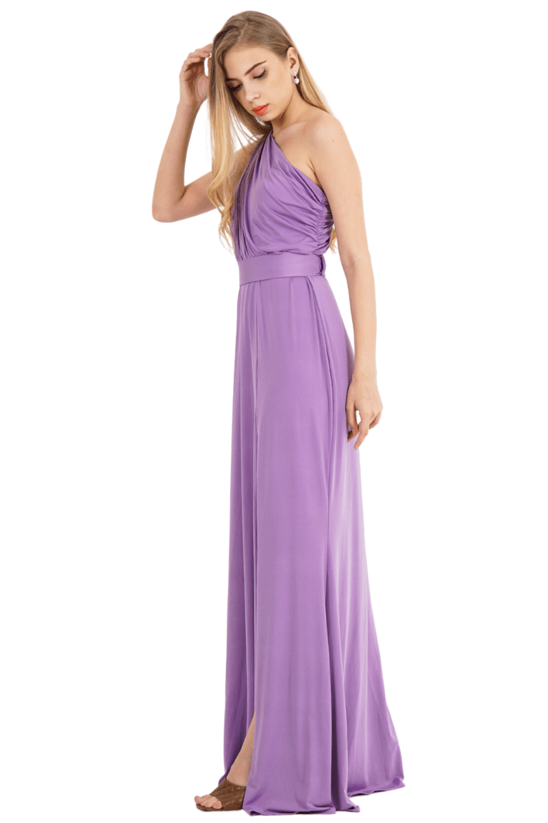 Pia Gladys Perey ROAN Silk Jersey Asymmetric One Shoulder Bridesmaid Dress in Australia | One Honey Boutique