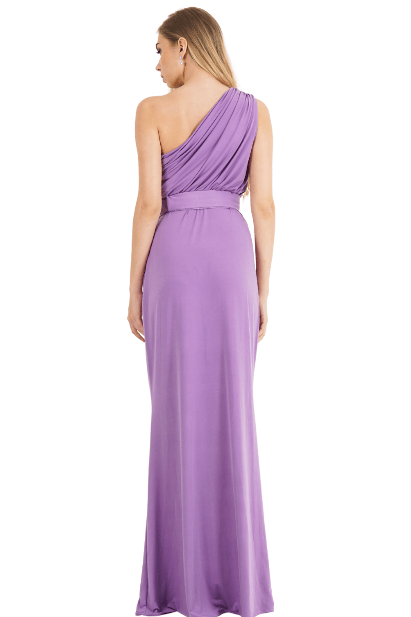 Pia Gladys Perey ROAN Silk Jersey Asymmetric One Shoulder Bridesmaid Dress in Australia | One Honey Boutique
