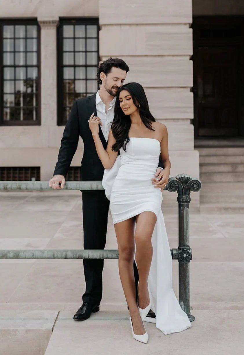 NOOKIE ADORE 2 Way Bow Bridal Hens White Mini Party Dress in Australia | One Honey Boutique