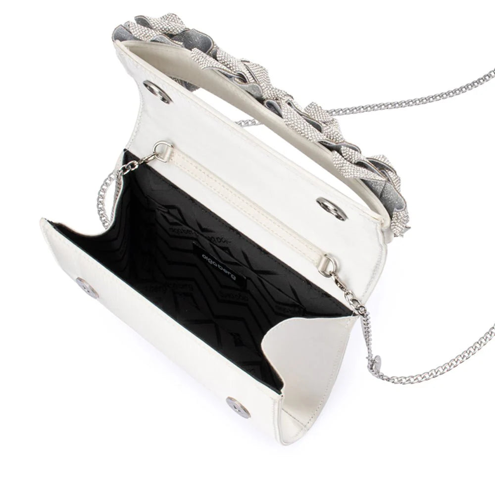 Olga Berg STELLA Rosette Clutch Bag