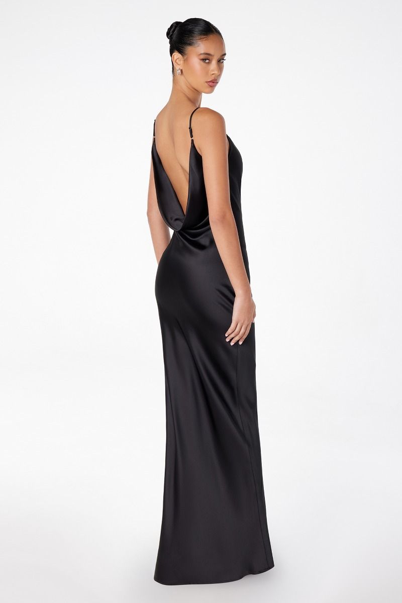 DIANN Silky Scoop Back Silky Prom & Semi Formal Dress in Australia | One Honey Boutique
