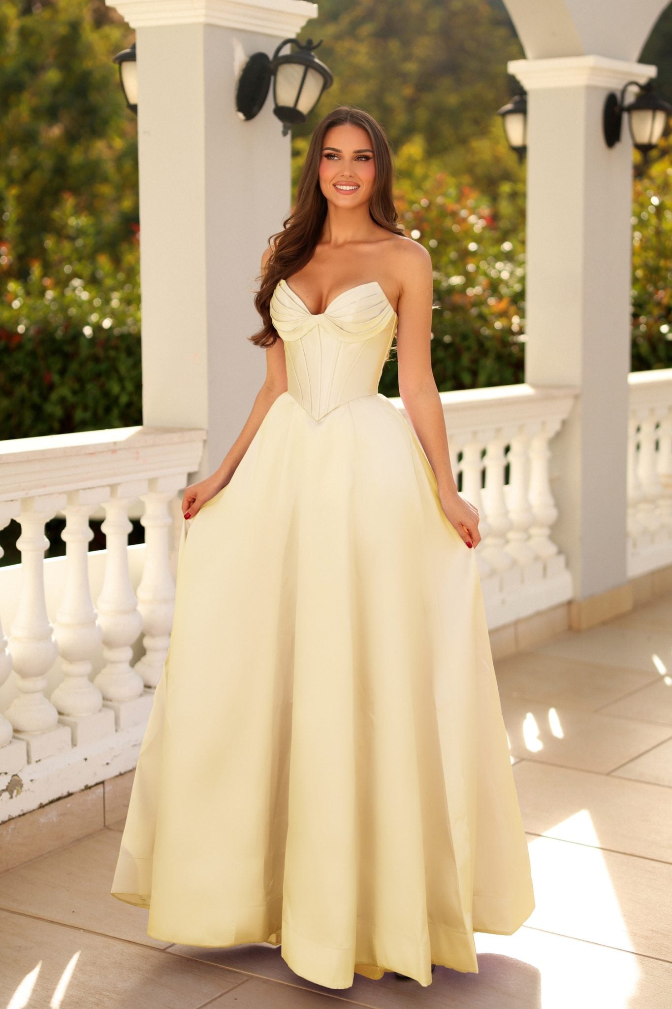 TINA HOLLY TE704P LIORA Mikado A - Line Formal Dress in Australia | One Honey Boutique