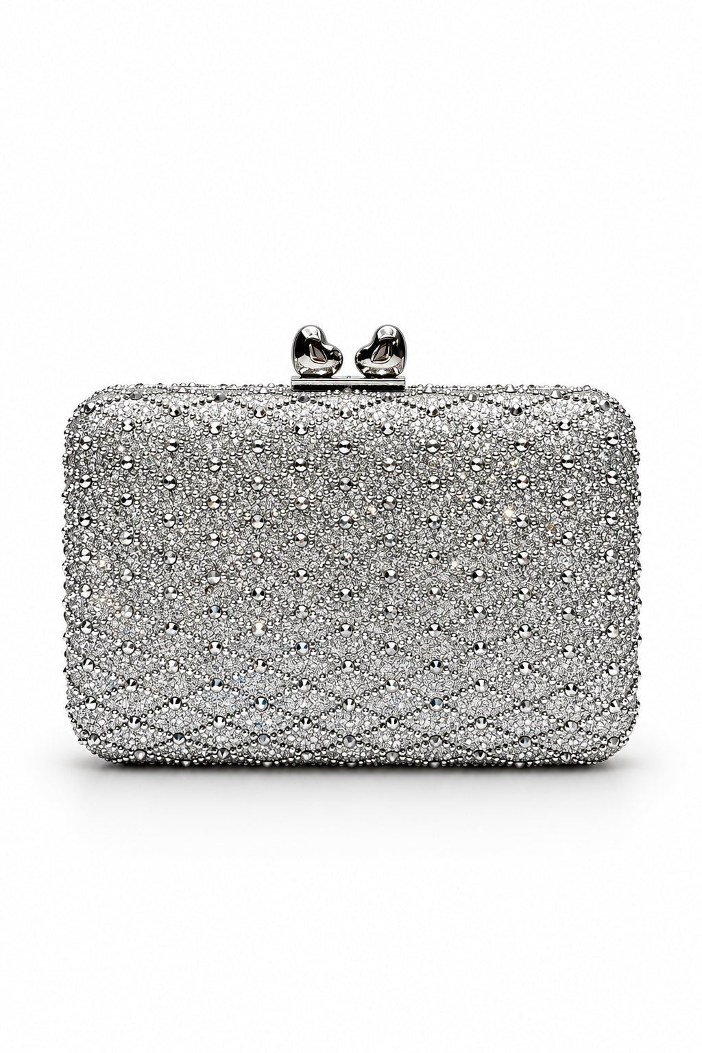 VESPER Crystal Wave Heart Clasp Evening Clutch Bag in Australia | One Honey Boutique
