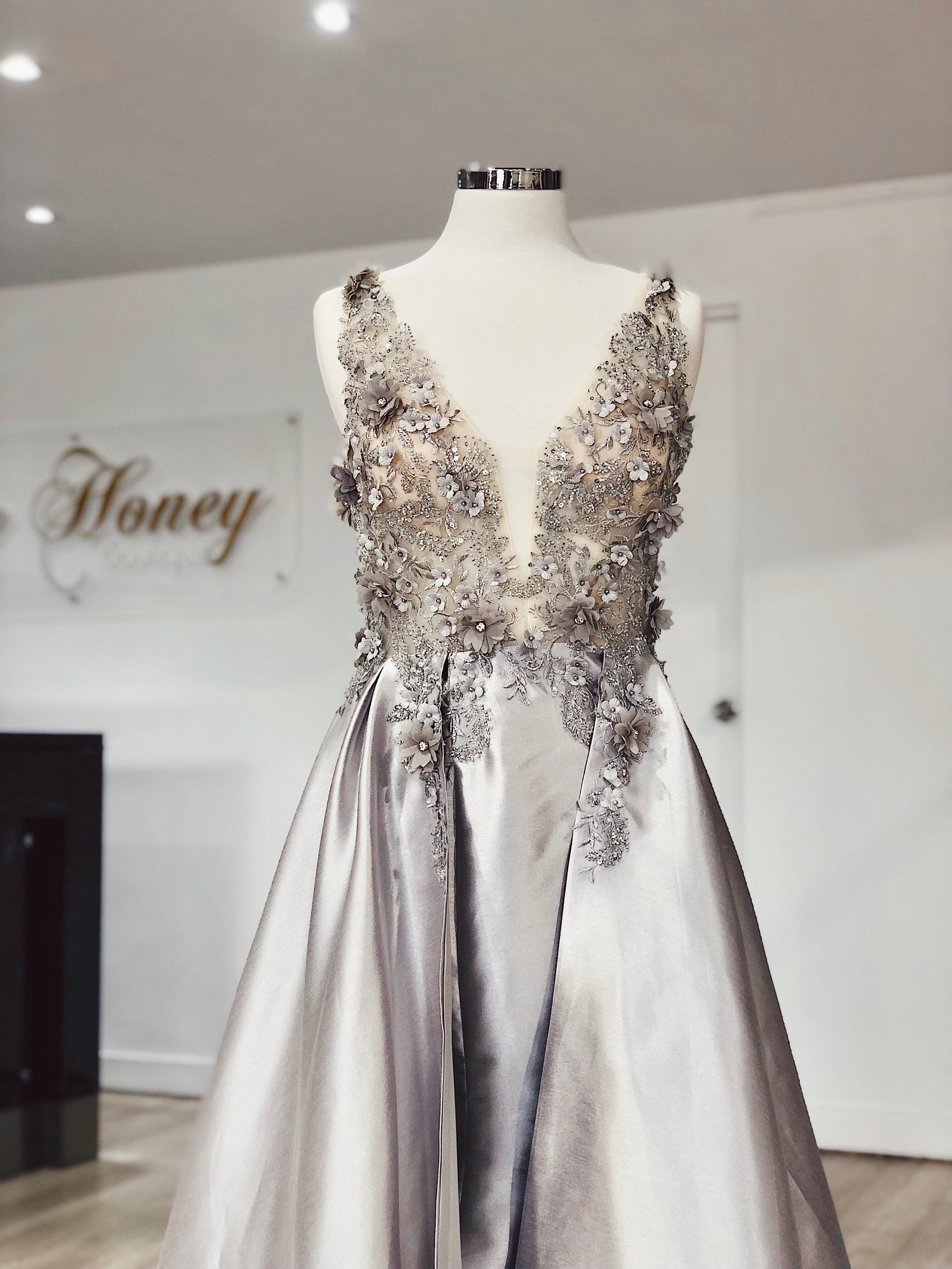Honey Couture GENESIS 3D Flowers Tulle Formal Gown Dress Honey Couture Custom$ AfterPay Humm ZipPay LayBuy Sezzle
