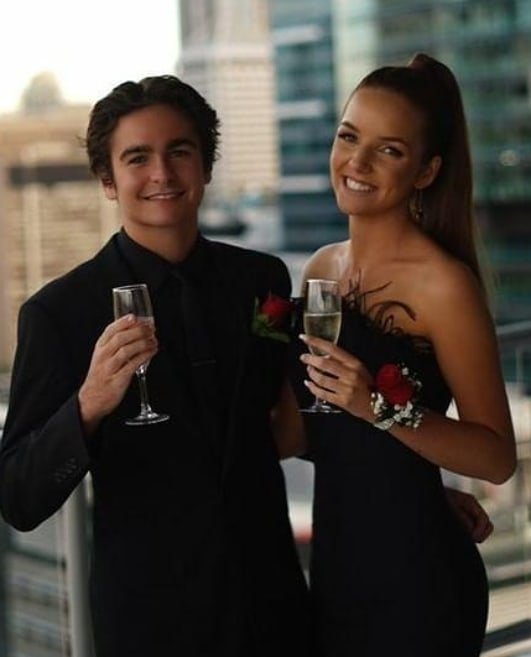 Honey Couture NARDIA Black Feather Strapless Mermaid Evening Gown Dress in Australia | One Honey Boutique