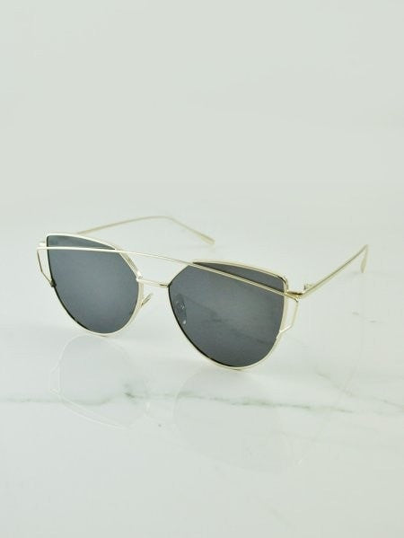 Honey Couture KOURTNEY Black & Gold Sunglasses Honey Couture Sunglasses$ AfterPay Humm ZipPay LayBuy Sezzle