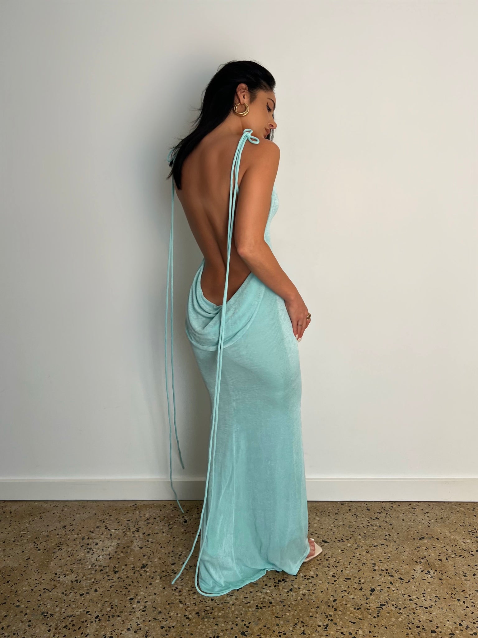 MÉLANI The Label CHRISTINA Drape Back Dress