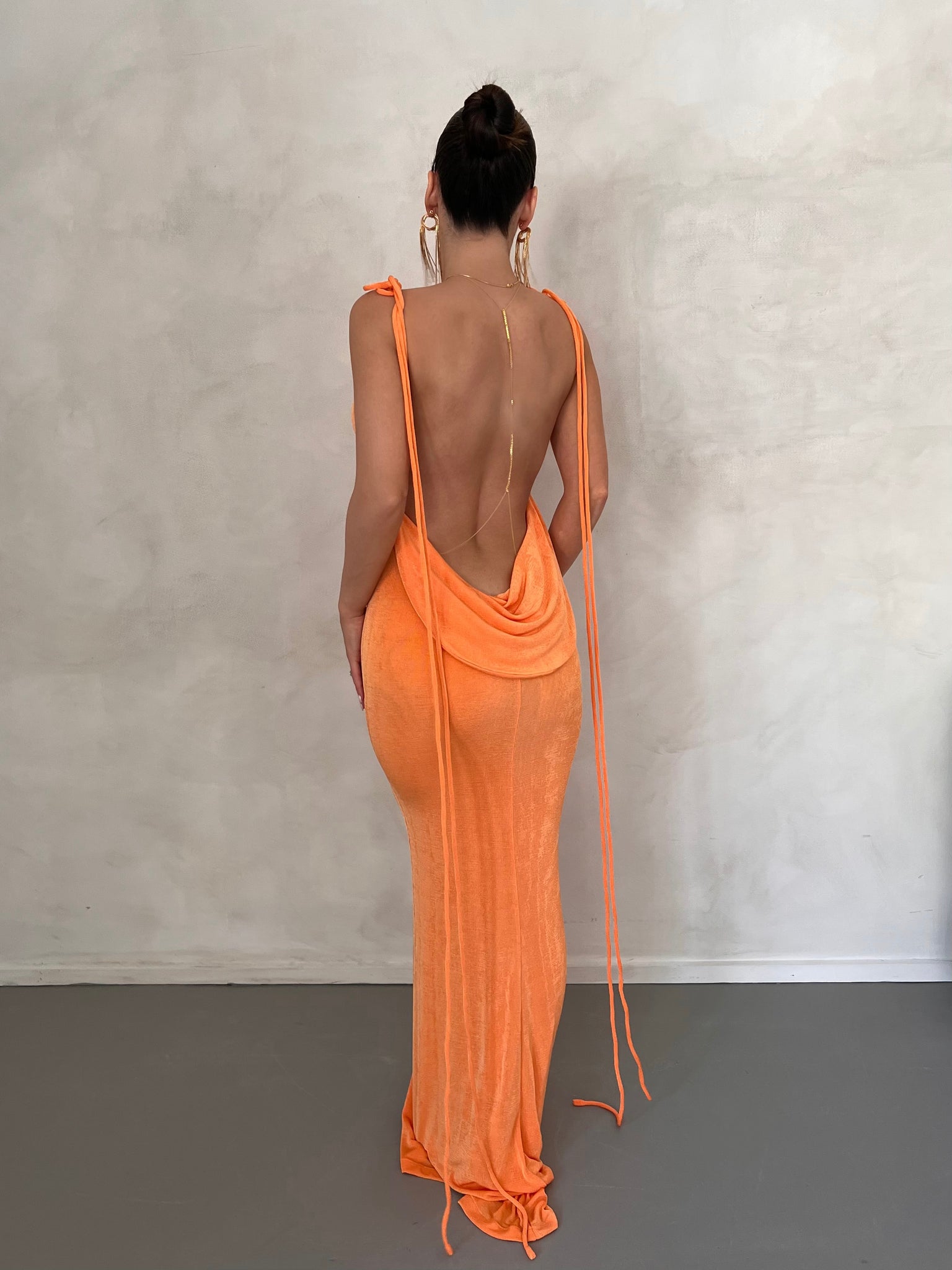MÉLANI The Label CHRISTINA Drape Back Dress