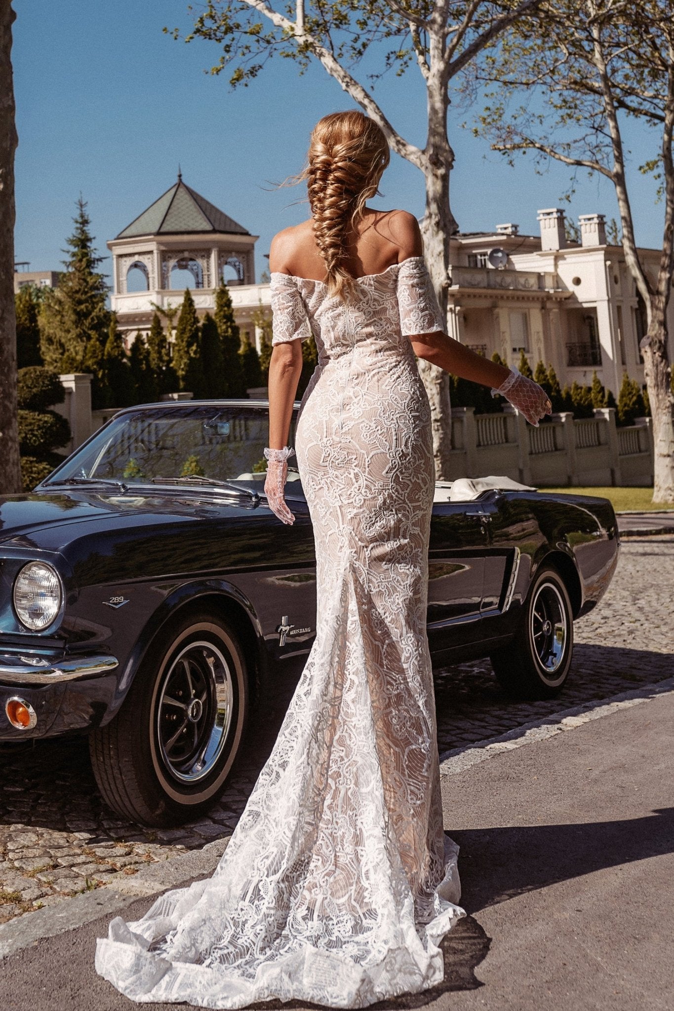 Tina Holly Couture BB006 White & Nude Sweetheart Neckline Wedding Dress in Australia | One Honey Boutique