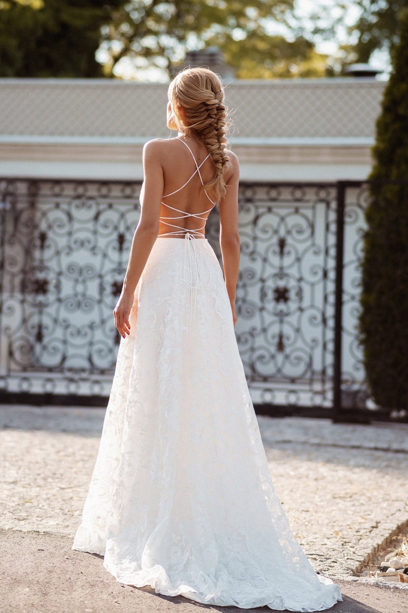 Tina Holly Couture BB013 Ivory Lace Corset Back Wedding Dress in Australia | One Honey Boutique