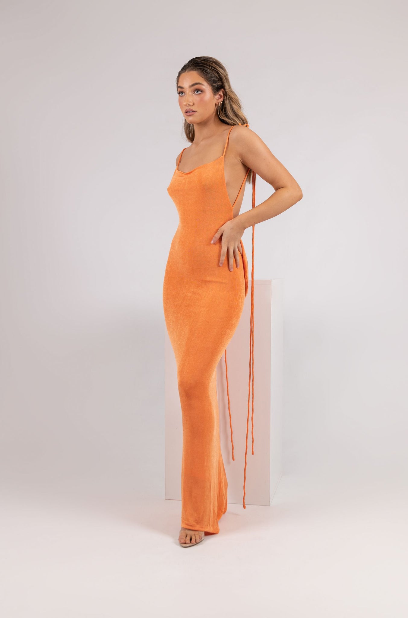 MÉLANI The Label CHRISTINA Drape Back Dress