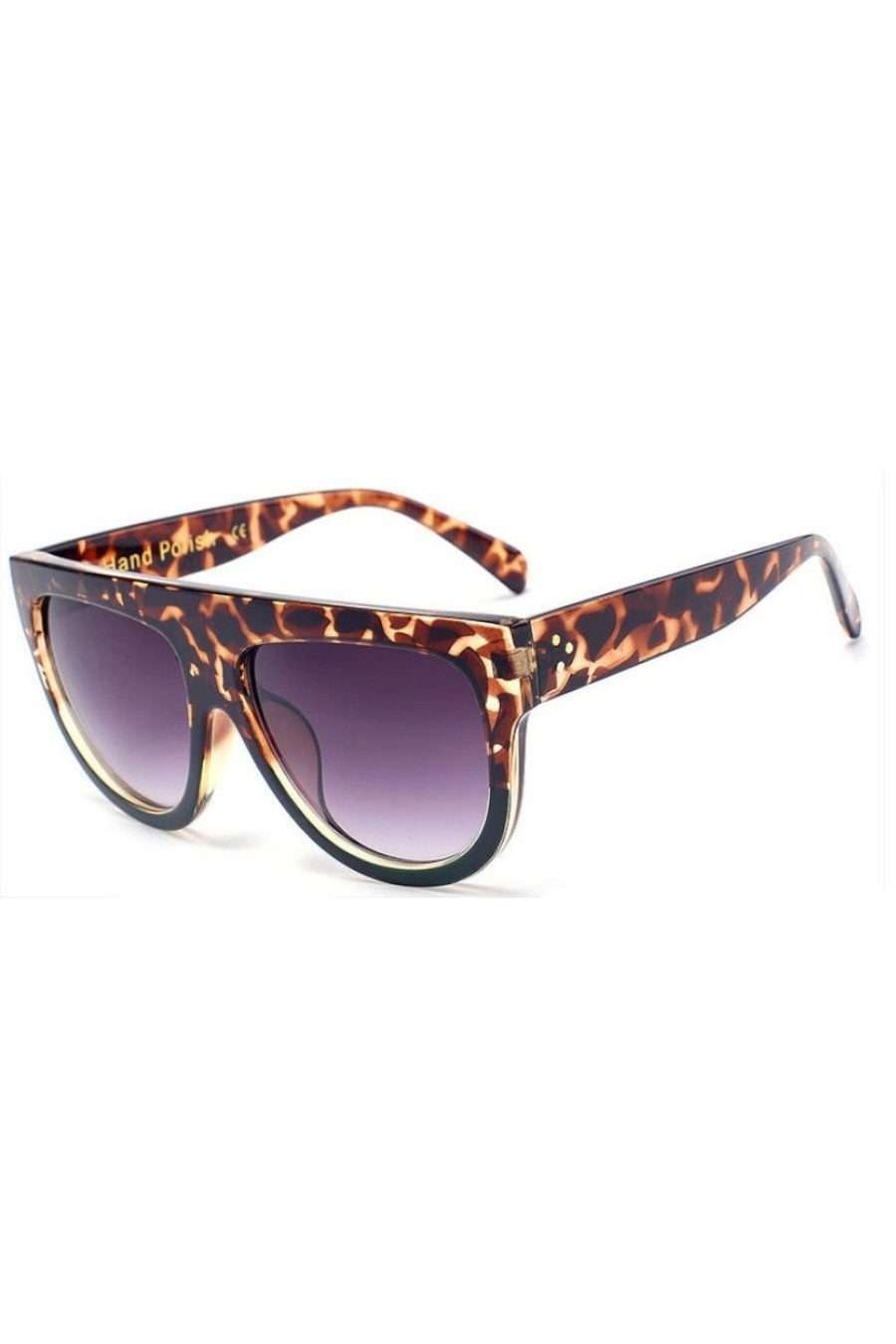 Honey Couture SELENA Flat Top Sunglasses with tortoise pattern, designer accessory, Australian formal store, stylish and durable eyewear.