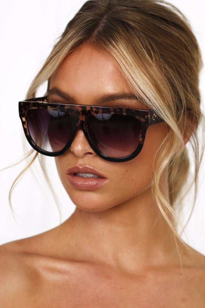 Honey Couture SELENA Flat Top Inspired Sunglasses in Australia | One Honey Boutique