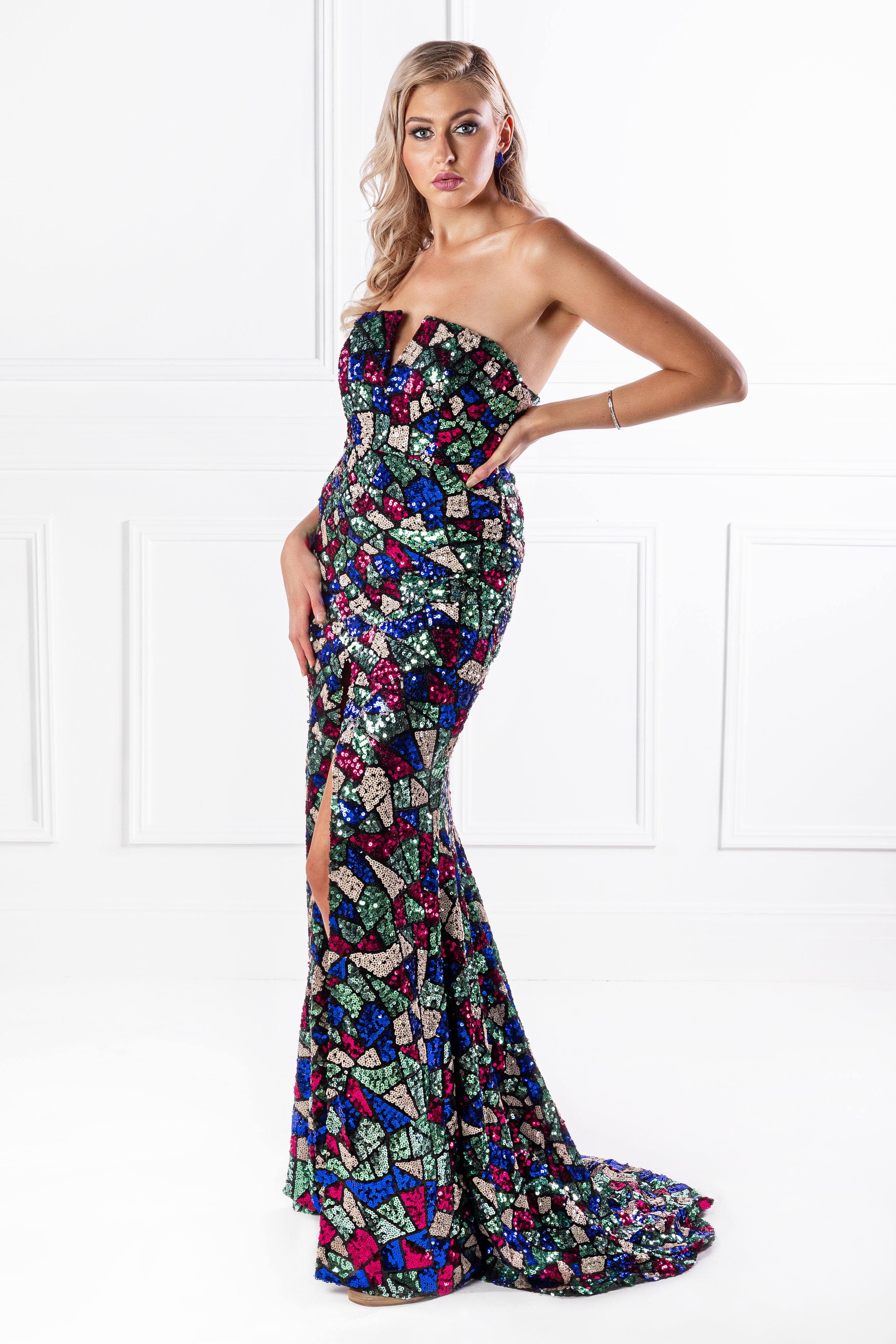 Honey Couture ELTON Strapless Mermaid Evening Gown Dress {vendor} AfterPay Humm ZipPay LayBuy Sezzle