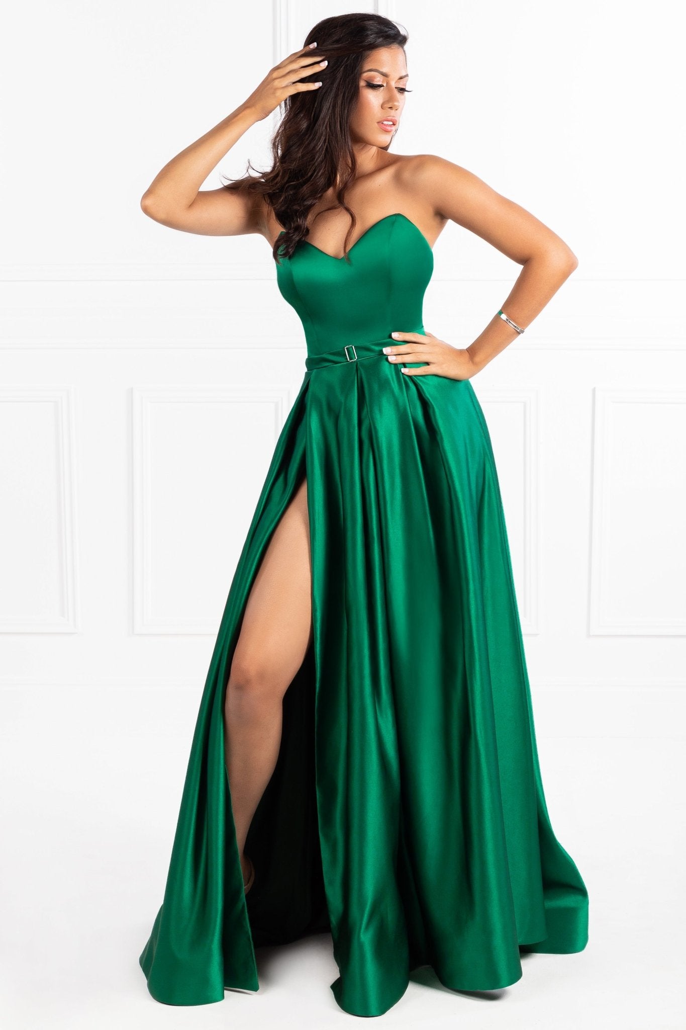 Honey Couture HELENA Strapless A Line Gown Made To Order Formal Dress in Australia | One Honey Boutique