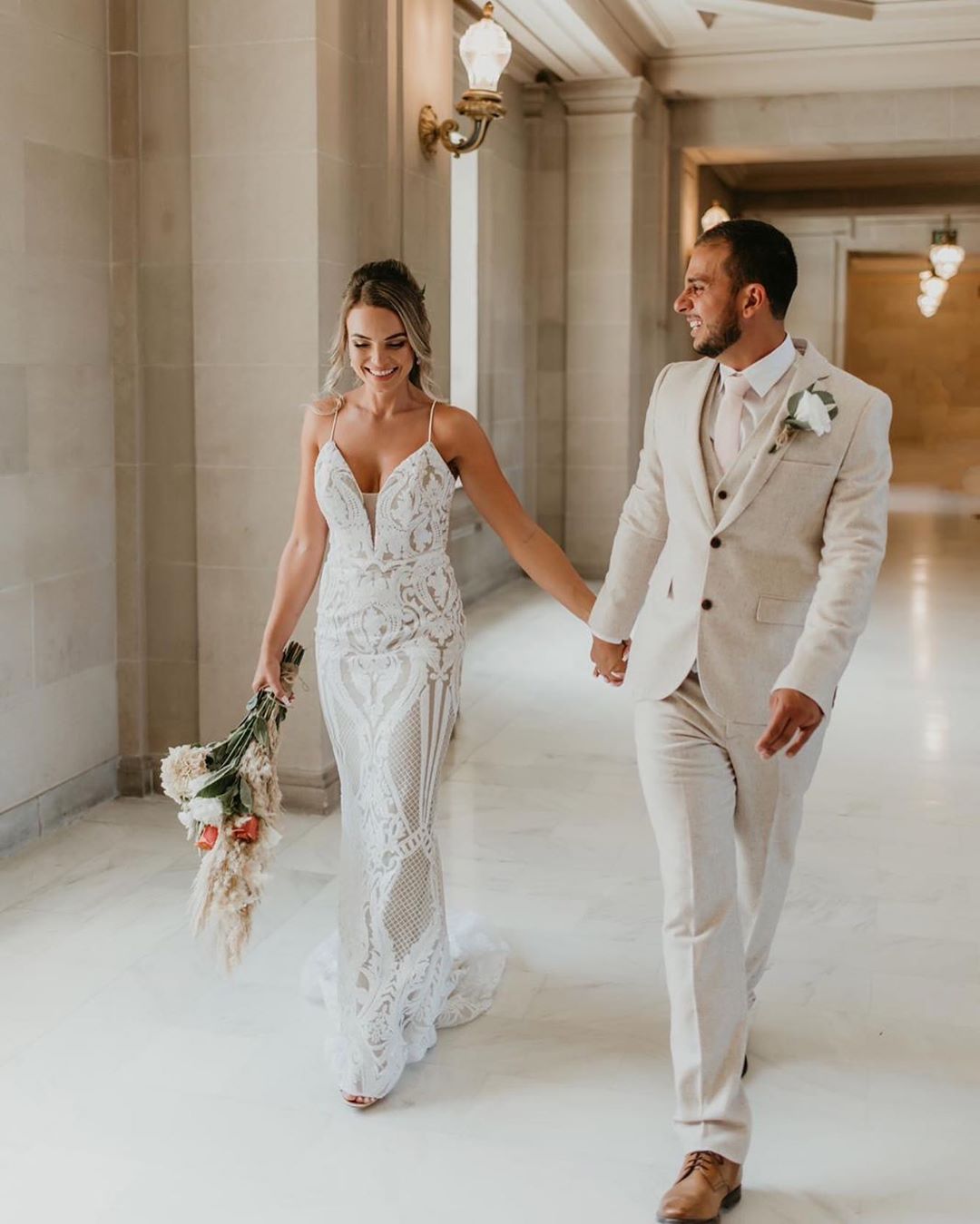 Tina Holly Couture T19280 White & Nude Wedding Mermaid Formal Dress in Australia | One Honey Boutique