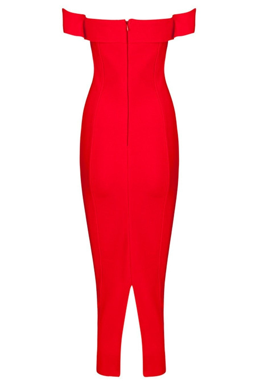 Honey Couture BECKY Red Off Shoulder Bustier Bandage Dress Honey Couture$ AfterPay Humm ZipPay LayBuy Sezzle