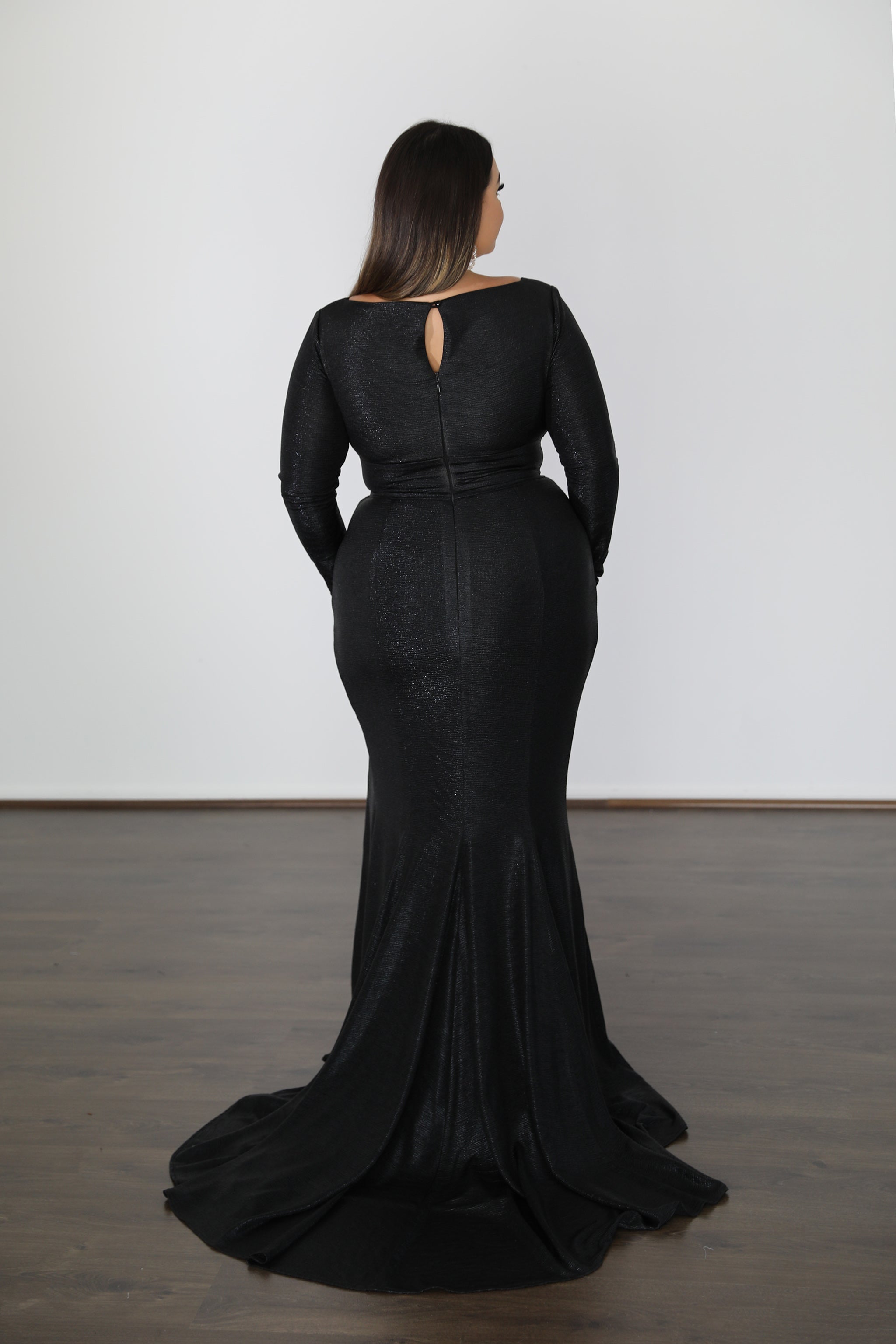 CHELSEA shimmer formal dress with keyhole back, curve size; perfect for evening wear, Brisbane to Gold Coast, Australia.