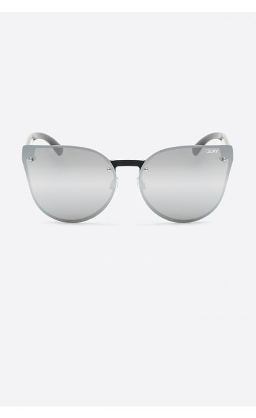 Quay Australia HIGHER LOVE Black &amp; Silver Designer Sunglasses QUAY Australia$ AfterPay Humm ZipPay LayBuy Sezzle