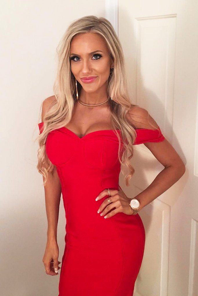 Honey Couture BECKY Off Shoulder Bustier Bandage Dress in Australia | One Honey Boutique
