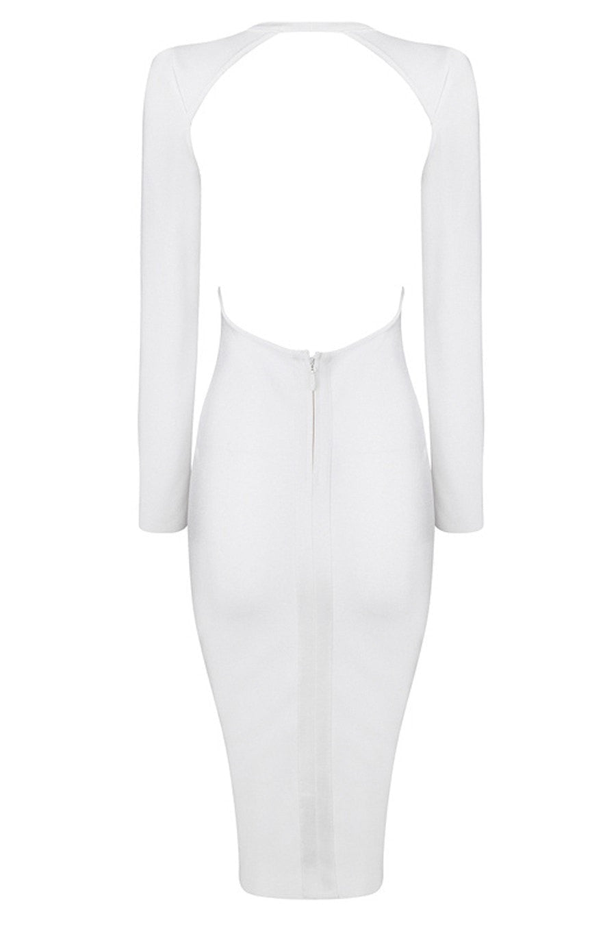 Honey Couture KENDRA White Deep V Bandage Dress in Australia | One Honey Boutique