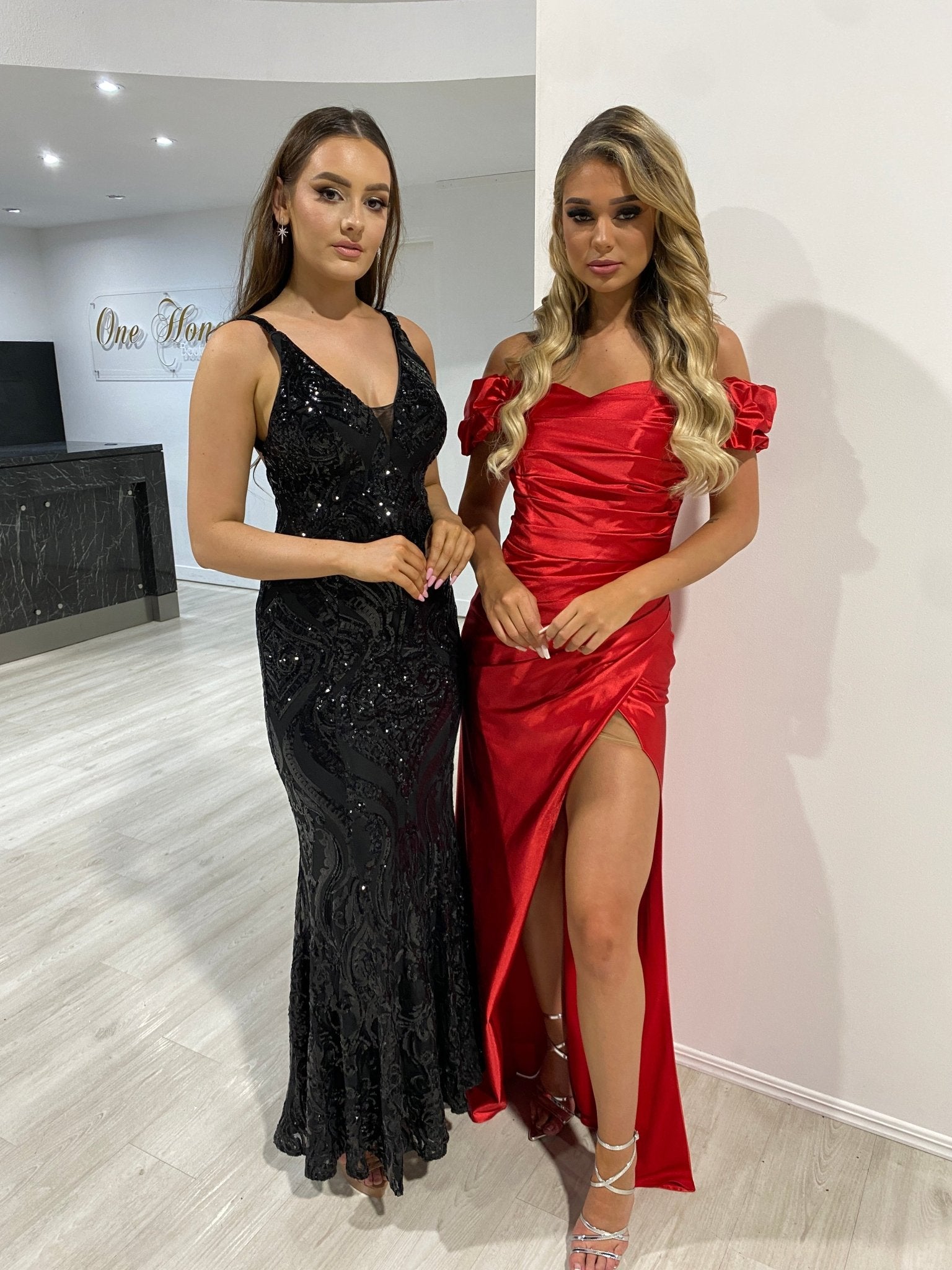 Honey Couture MIA Sequin Open Back Formal Gown in Australia | One Honey Boutique