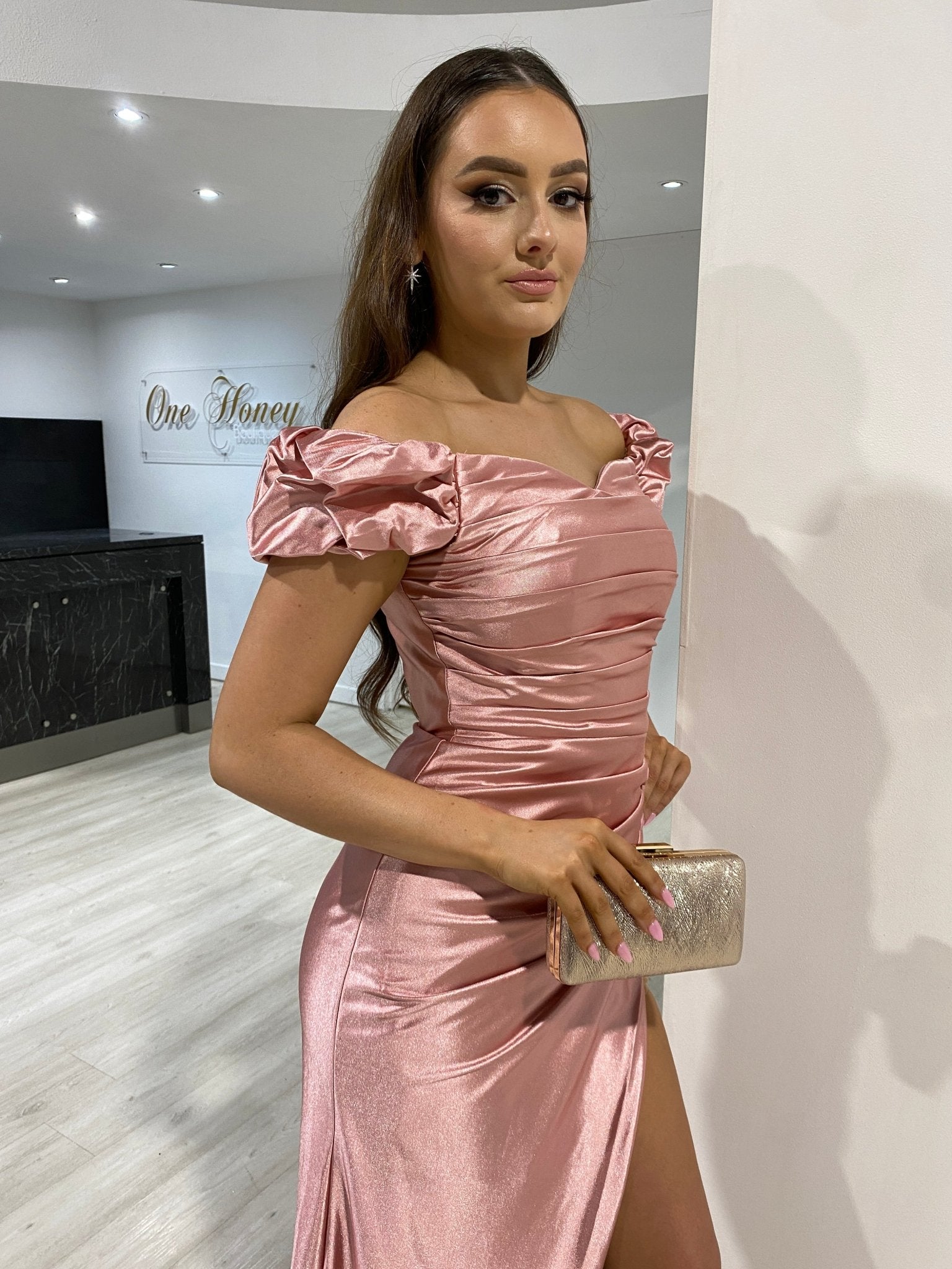 Honey Couture LILLA Box Clutch Bag in Australia | One Honey Boutique