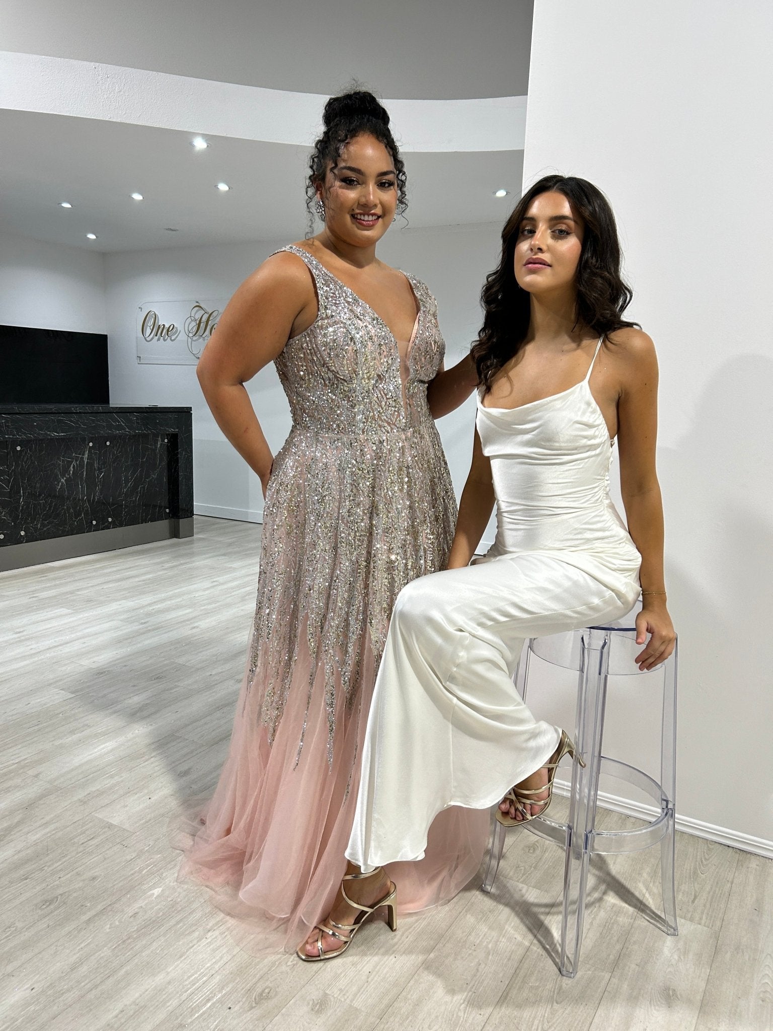 TIARN Satin Low Back Midi Semi Formal Dress in Australia | One Honey Boutique