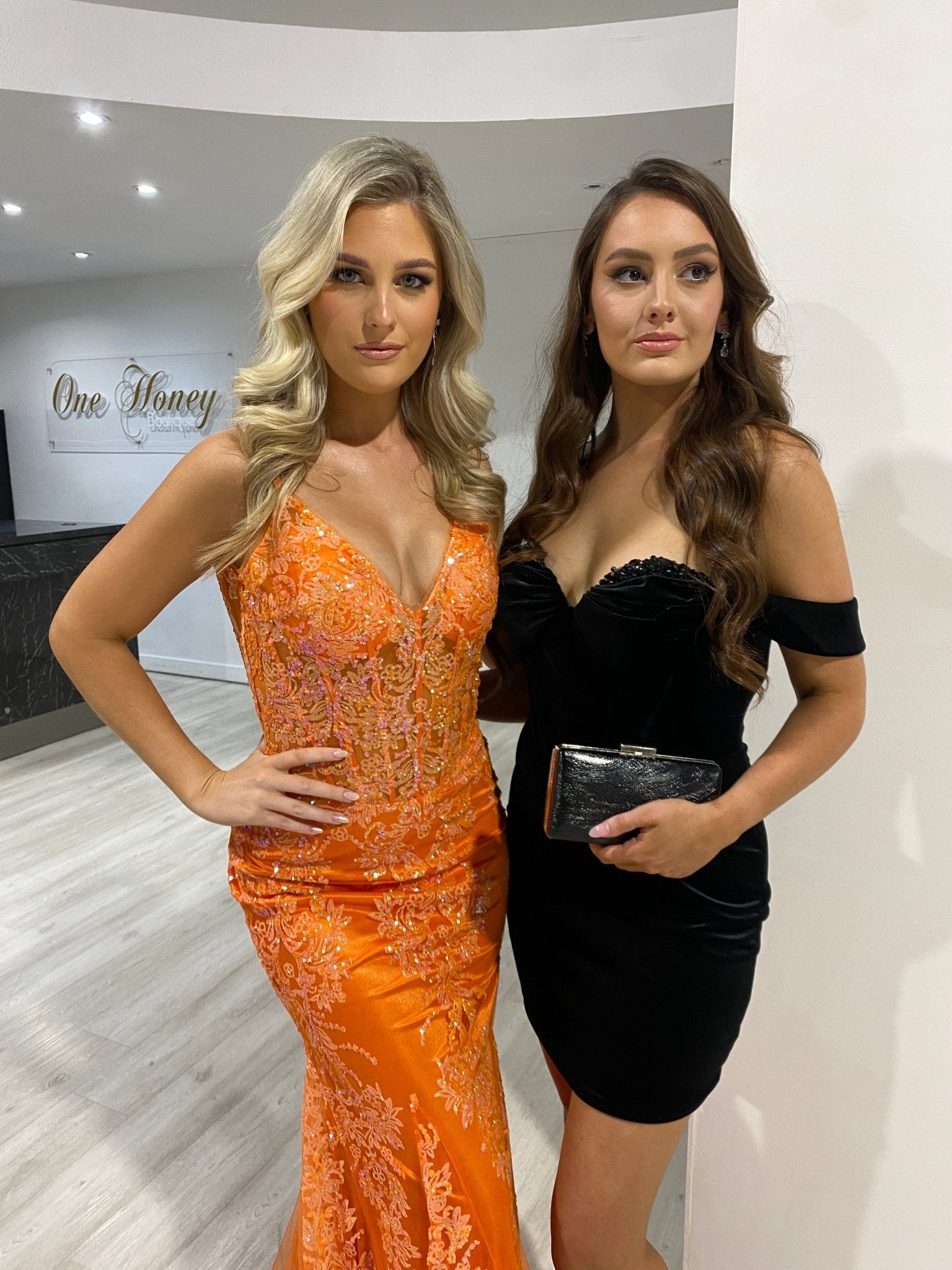 Honey Couture LILLA Box Clutch Bag in Australia | One Honey Boutique