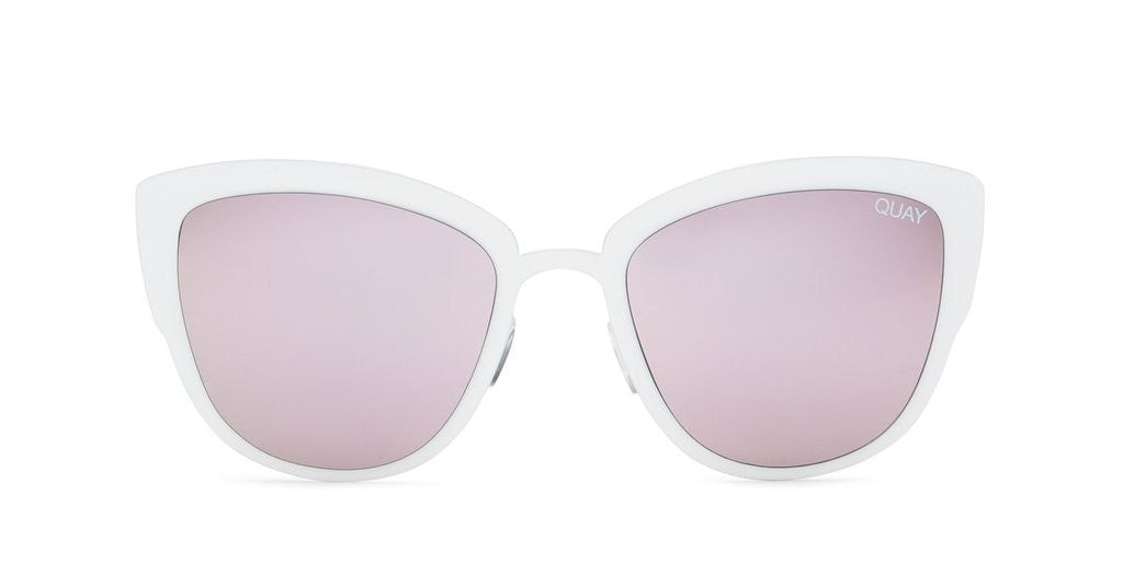 SUPER GIRL oversized sunglasses with reflective lenses, bold alternative to cat-eye style. Brisbane to Gold Coast, Australia.
