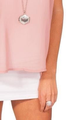 Belle Noel By Kim Kardashian Vintage Glamour Pave Ring In Opal in Australia | One Honey Boutique