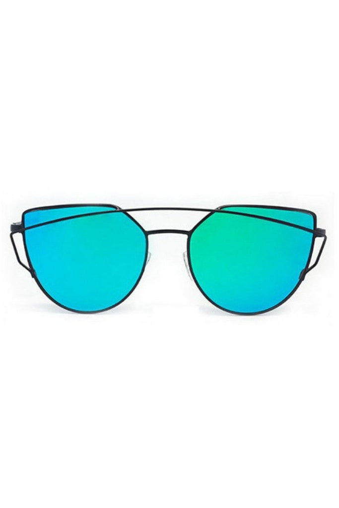Honey Couture KOURTNEY Black & Blue Sunglasses Honey Couture Sunglasses$ AfterPay Humm ZipPay LayBuy Sezzle