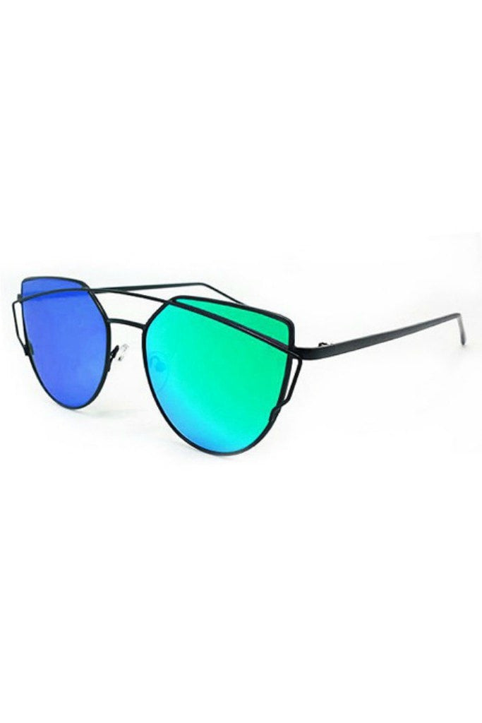 Honey Couture KOURTNEY Black & Blue Sunglasses Honey Couture Sunglasses$ AfterPay Humm ZipPay LayBuy Sezzle